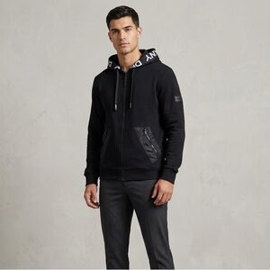 DKNY Black Men's Zip Up Hoodie | Size Small